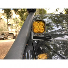 Isuzu V Cross Ditch Light Brackets (Black)