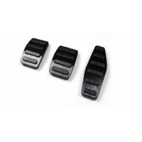 Jimny Manual Foot Pedal Set | Silver Aluminium Pedal Covers