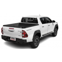 Max Aluminium Cover for Toyota Hilux (2022+) – 180-Degree Opening, Touch-Lock + Key, with MaxRail