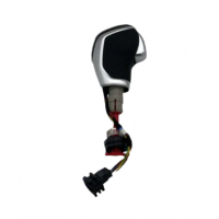 Volkswagen LED Electronic Gearshift Knob | Leather & Brushed Aluminum Finish | Plug & Play