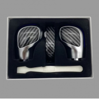 DSG Gear Knob — Carbon Sides, Aluminum Body & Blue Middle Piece
