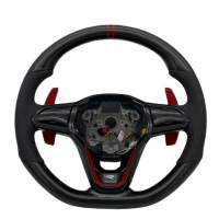 Volkswagen MK8 R Line Steering Wheel — Perforated Leather & Carbon Fiber