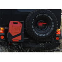 Rear Tandem Tyre Carrier With Jerry Can Holder - Mahindra Thar CRDE