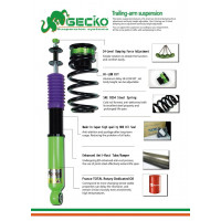 Gecko Racing 24-Way Adjustable Coilover Kit for Volkswagen Vento