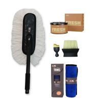 Ultimate Car Interior Cleaning Kit | 20KPa Vacuum Cleaner with Duster, Dash Brush & Car Perfume | Premium Car Accessories (Combo/Other) Upgrade