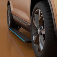 Skoda Kodiaq 2017–2022 RGB Streamer Electric Side Step (App Controlled) | Automatic Retractable E-Step Upgrade