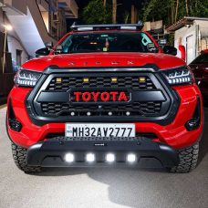 Hilux - Front Bumper Guard with Led Lights | Premium Hilux 4x4 Upgrade