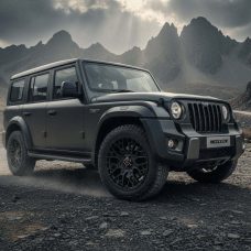 20 Inch Alloy Wheels for Mahindra Thar & Roxx - Full Black - Set of 5 Alloys | Premium Thar 4x4 Upgrade