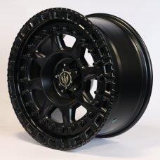 Solaris Brute - Satin Black 18 inch Alloy | Set of 5 | Premium Thar 4x4 Upgrade