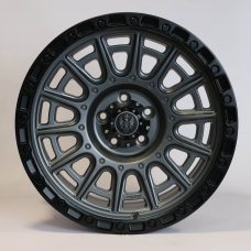 Solaris Fury - Satin Anthracite with Satin Black Lip 18 inch Alloy | Set of 5 | Premium Thar 4x4 Upgrade