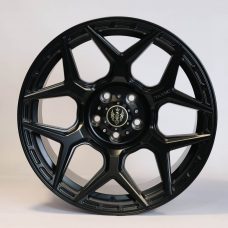 Solaris Prime - Satin Black 18 inch Alloy | Set of 5 | Premium Thar 4x4 Upgrade