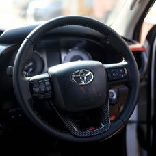 Toyota Hilux - Steering Wheel Insert Carbon Fibre GR | Premium Hilux 4x4 Upgrade