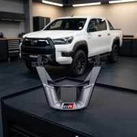Toyota Hilux - Steering Wheel Insert Grey GR | Premium Hilux 4x4 Upgrade