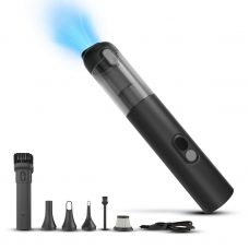 JCBL 4-in-1 Portable USB Rechargeable Wireless Car Vacuum Cleaner with Suction, Blowing, Pumping, and Inflating Functions – Compact and Travel-Friendly)(V4) | Premium Vacuum Cleaner Upgrade
