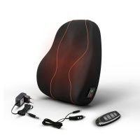 Vibroheat Full Spine Support Cushion | Heating & Vibration Modes With Controller | Premium Car Accessories (Combo/Other) Upgrade